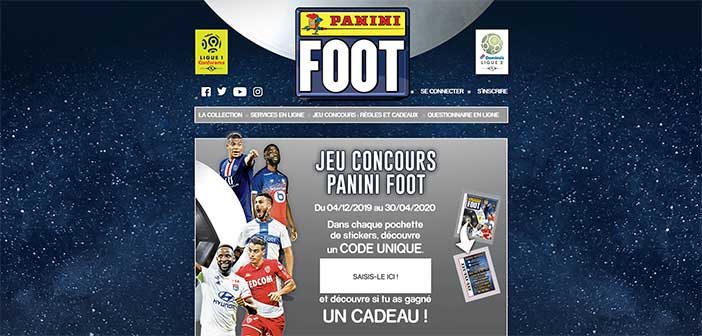 www.footpanini.com - Jeu Foot Panini 2019/2020