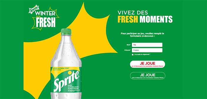www.instants-plaisir.fr - Jeu Instant Gagnant Sprite Winter Fresh