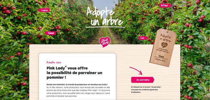 www.pinklady-adopteunarbre.fr - Jeu Pink Lady Adopte Un Arbre