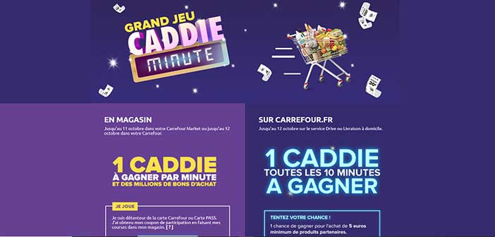 www.carrefour.fr - Grand Jeu Caddie Minute Carrefour