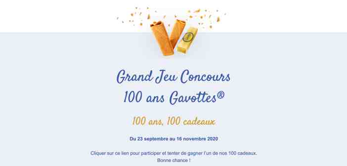 www.gavottes-100ans.fr - Grand Jeu Concours 100 ans Gavottes