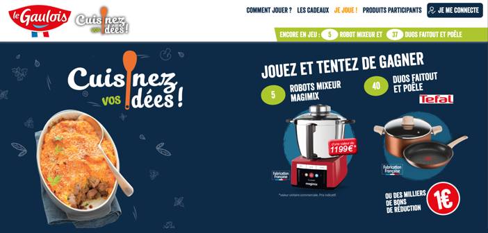 www.cuisinezvosidees.fr - Jeu Le Gaulois Cuisinez vos idées 2021