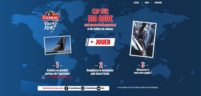 www.jeuvoile.charal.fr - Grand Jeu Voile Charal