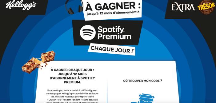 www.kelloggs.com/spotify | spotify.kelloggs.com - Jeu Spotify Kellogg's