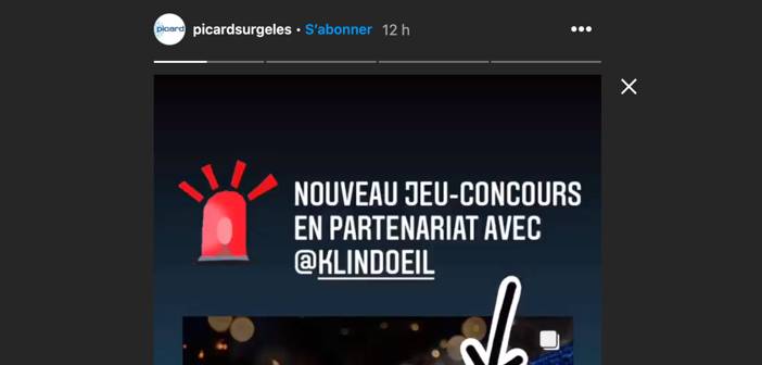 www.instagram.com/picardsurgeles - Jeu Instagram Picard Klin d'oeil