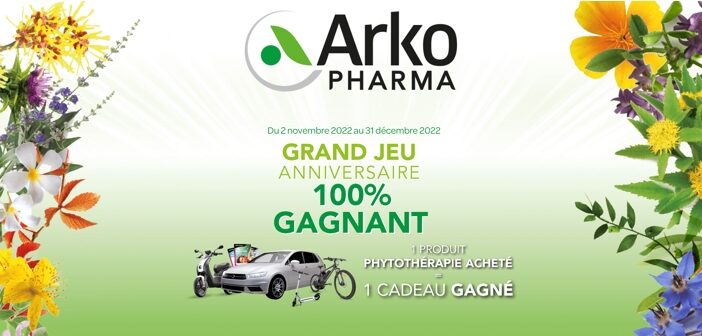 www.jeu-concours-arkopharma.fr - Grand Jeu Anniversaire Arkopharma 100% Gagnant