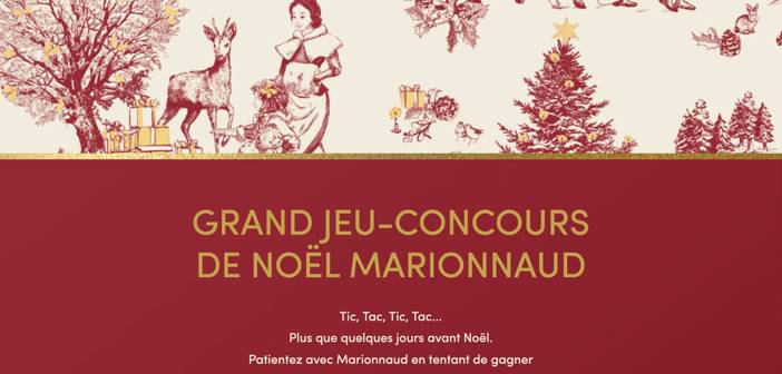 www.marionnaud.fr Jeu Calendrier de l'Avent Marionnaud