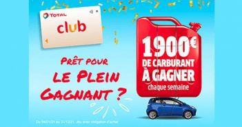 www.total.fr - Grand Jeu Le Plein Gagnant Club Total