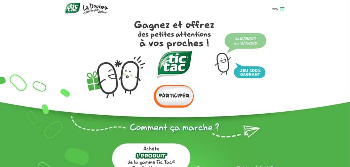 www.unepetiteattention.tictac.com - Jeu Tic Tac La douceur est dans les petites attentions