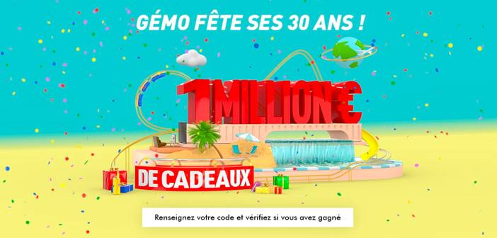 30ans.gemo.fr - Grand Jeu Anniversaire 30 ans Gémo