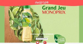 Club.coca-cola-france.fr - Grand Jeu Fuze Tea chez Monoprix