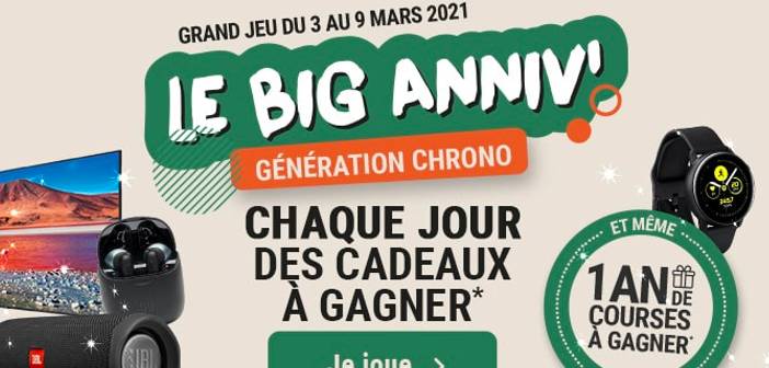 www.chronodrive.com - Grand Jeu Big Anniversaire Chronodrive