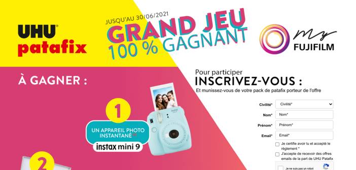 www.myfujifilm.fr/patafix - Grand Jeu MyFujifilm UHU Patafix