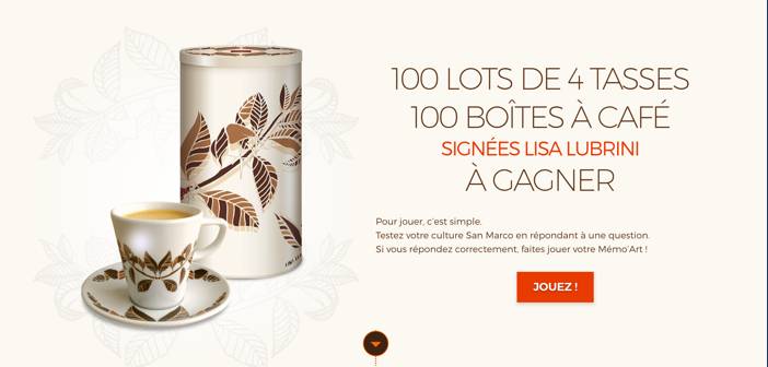 www.sanmarco.fr/lisa-lubrini - Grand Jeu San Marco Lisa Lubrini