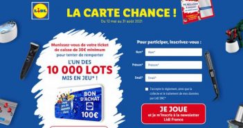 www.lidl.fr/jeux-concours - Grand Jeu Lidl Carte Chance