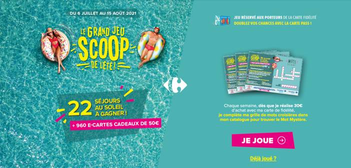 www.carrefour.fr - Grand Jeu Scoop de l'Été Carrefour