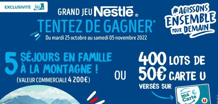 www.magasins-u.com/jeu-nestle - Grand Jeu Nestlé Magasins U