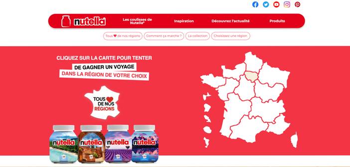www.nosregions.nutella.com - Grand Jeu Nutella Tous de nos Régions