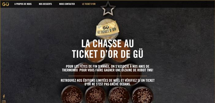 www.gudessert.fr/christmas - Grand Jeu Gü Dessert Le Ticket d'Or