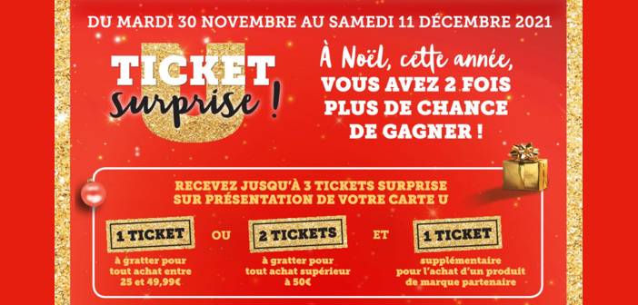 www.magasins-u.com/ticket-surprise - Grand Jeu Le Ticket Surprise Magasins U