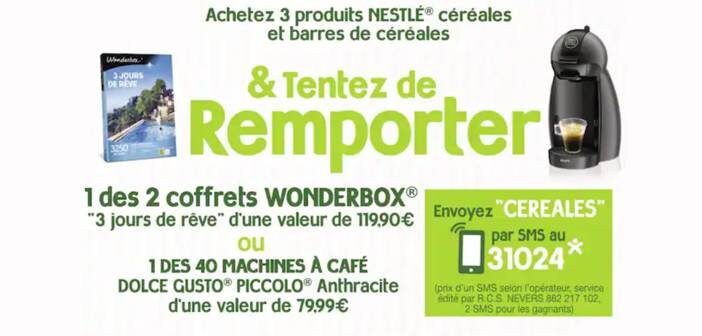 www.nestle-cereals.com - Jeu SMS Nestlé Céréales Géant Casino