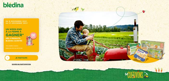 www.weekendferme.bledina.com - Jeu Blédina Week-end à la Ferme