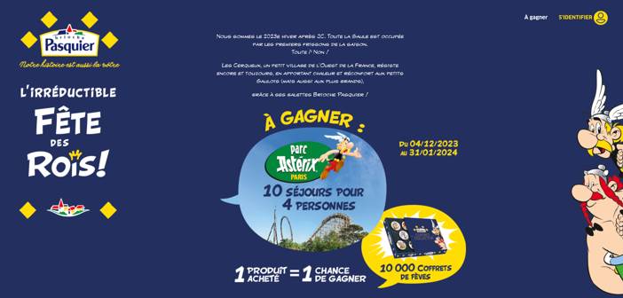 Jeu Irréductible Fête des Rois Brioche Pasquier Jeu.briochepasquier.com