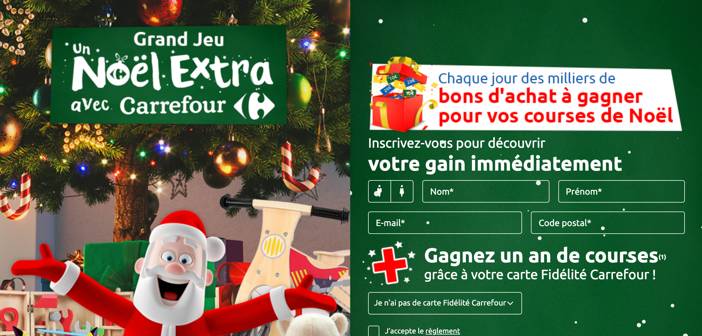 www.carrefour.fr - Grand Jeu Noël Extra Carrefour
