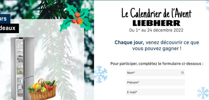 www.liebherr-electromenager.fr - Jeu Calendrier de l'Avent Liebherr