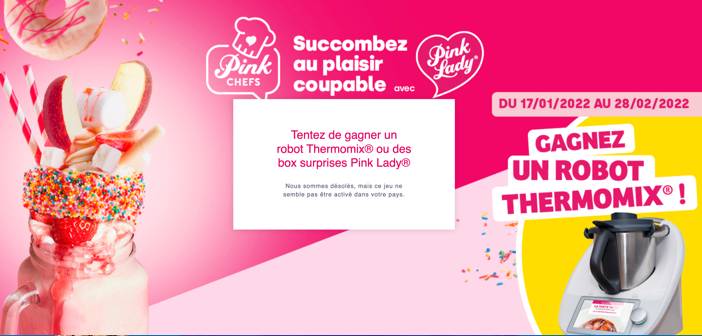 www.pinkchefs-pinklady.fr - Grand Jeu Pink Lady Pink Chefs