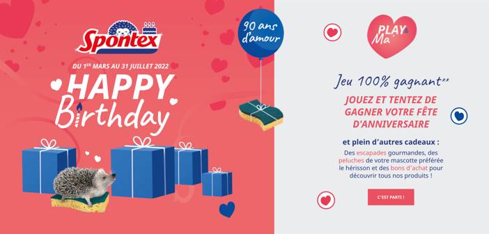 www.90ans-spontex.com - Grand Jeu Spontex Happy Birthday