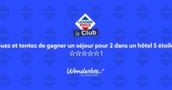 www.leclubleaderprice.fr - Jeu Tirage au sort Wonderbox Leader Price