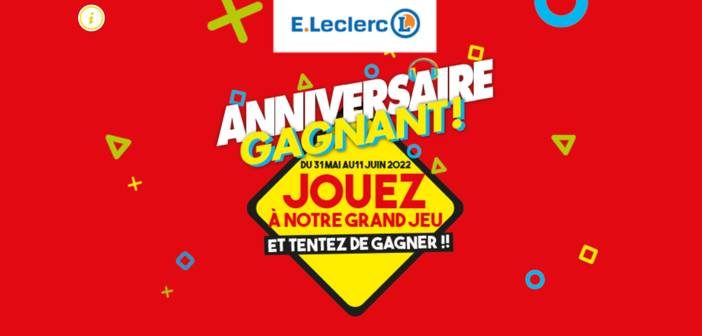 www.e.leclerc - Grand Jeu Anniversaire Gagnant E.Leclerc