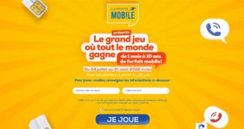 www.jeu.lapostemobile.fr - Grand Jeu où tout le monde gagne La Poste Mobile