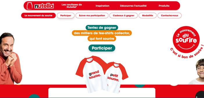 www.nutella.com - Opération Nutella Le mouvement du sourire