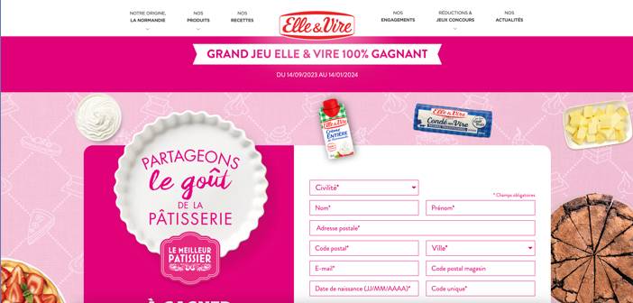 www.elle-et-vire.com Grand Jeu Le Meilleur Pâtissier 2023
