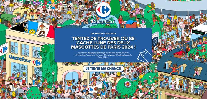 ousecachentlesmascottes.carrefour.fr Jeu Carrefour Où se cache les Mascottes Paris 2024