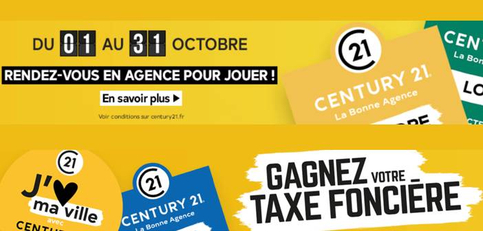 www.century21.fr Jeu Concours Century 21 Gagnez votre taxe foncière