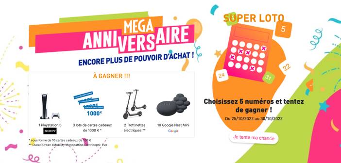 www.mega-anniversaire.fr Jeu Mega Anniversaire Leclerc