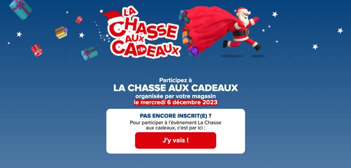 Jeu Chasse aux Cadeaux Carrefour Noel 2023 www.carrefour.fr