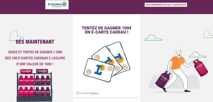 Mon.jeu.leclerc - Opération E.Leclerc Clairgaz Butane