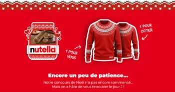 Nutella.com Concours Jeu Nutella Pull de Noël 2023
