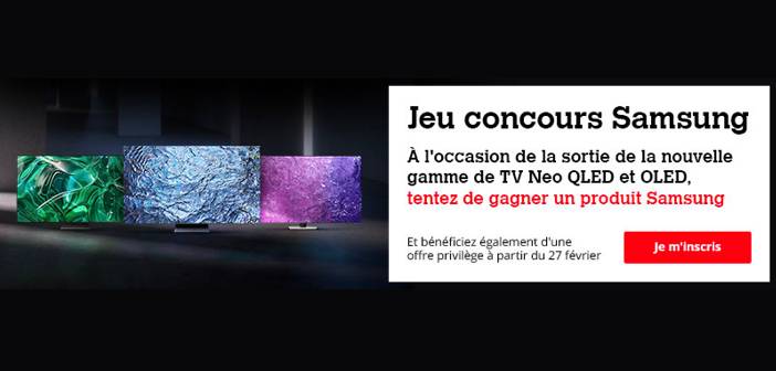 Jouez au Jeu Concours Darty Samsung sur www.darty.com. Chaque jour tentez de remporter une télévision The Frame 55" Samsung et bien plus !