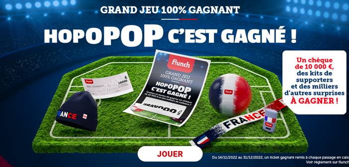 www.flunch.fr - Grand Jeu Flunch Hopopop c'est Gagné