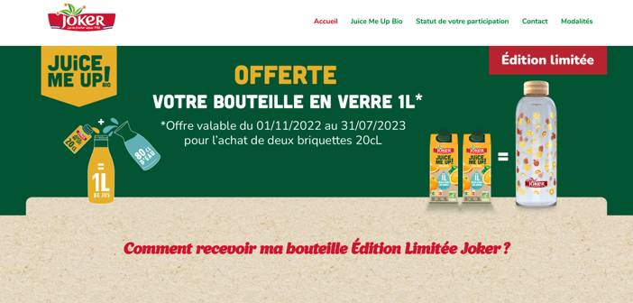 www.joker-juicemeupbio.fr Opération Joker Juice me up Bio
