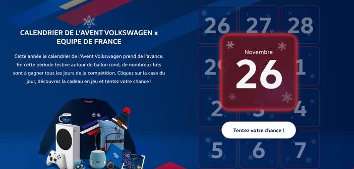www.noel.volkswagen.fr Jeu Calendrier de l'Avent Volkswagen