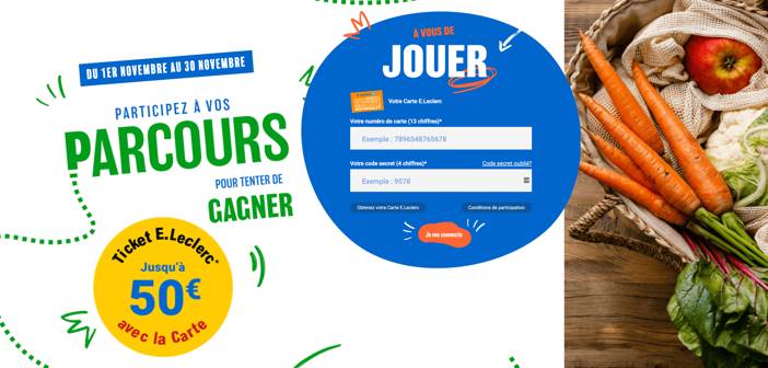 www.parcours-gagnants.leclerc - Jeu Parcours Gagnants Leclerc