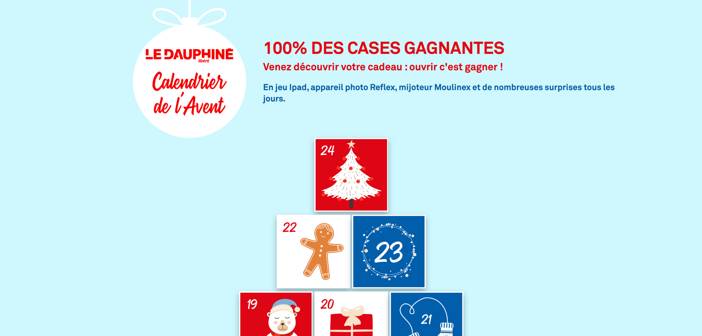 Jeux.ledauphine-presse.fr Jeu Calendrier de l'Avent Le Dauphiné