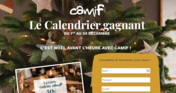 www.camif.fr Jeu Calendrier de l'Avent Camif