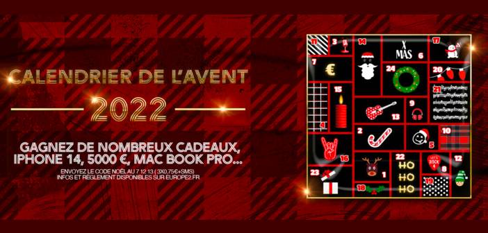www.europe2.fr Jeu Calendrier de l'Avent Europe 2